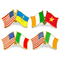 Pin de bandera de país de esmalte duro suave