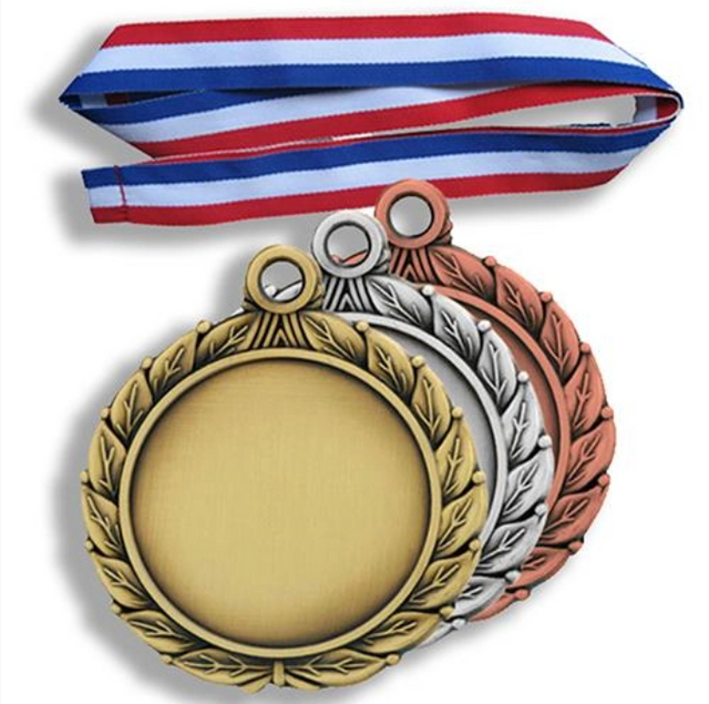 Medalla De Oro Del Premio Del Inserto En Blanco De La Plantilla Al Por Mayor Para El Grabado